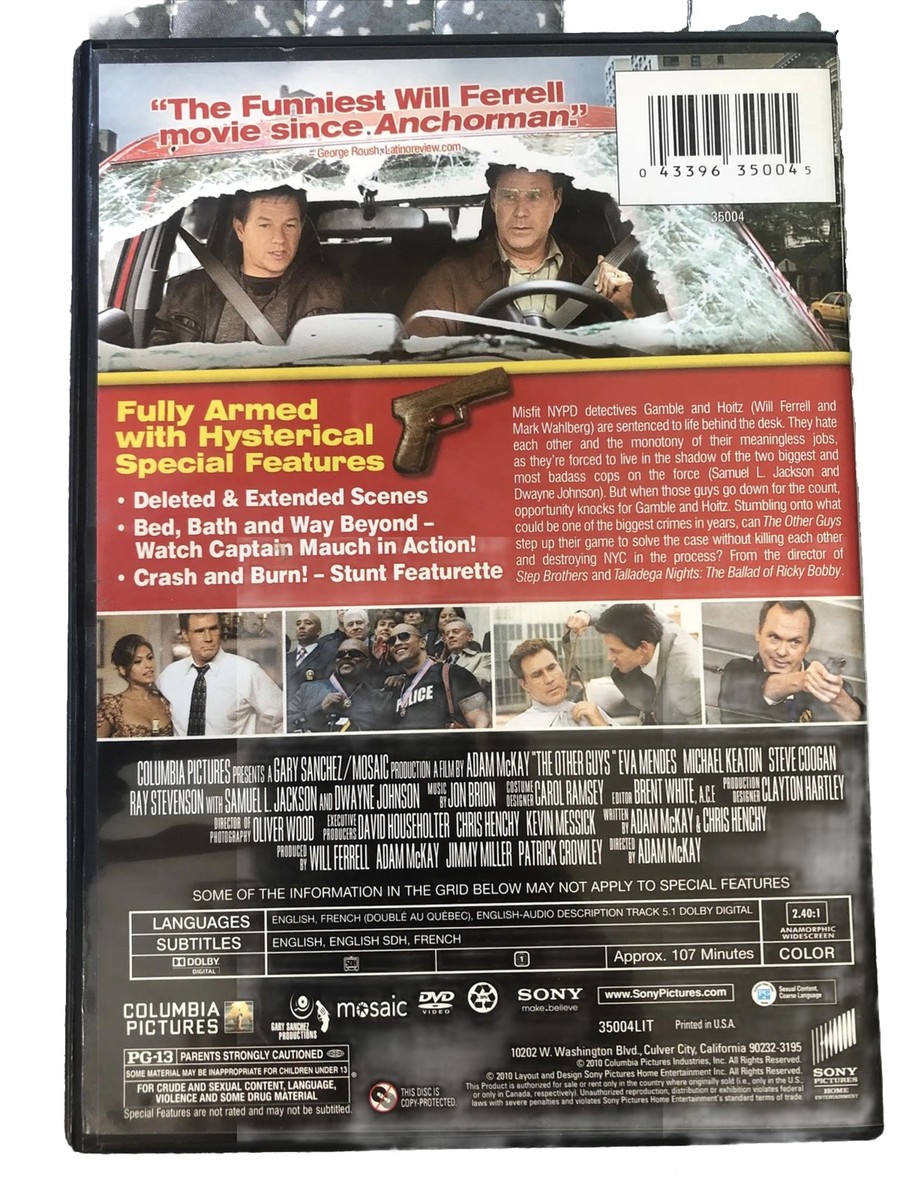 The Other Guys (2010) (DVD, Theatrical Edition) Mark