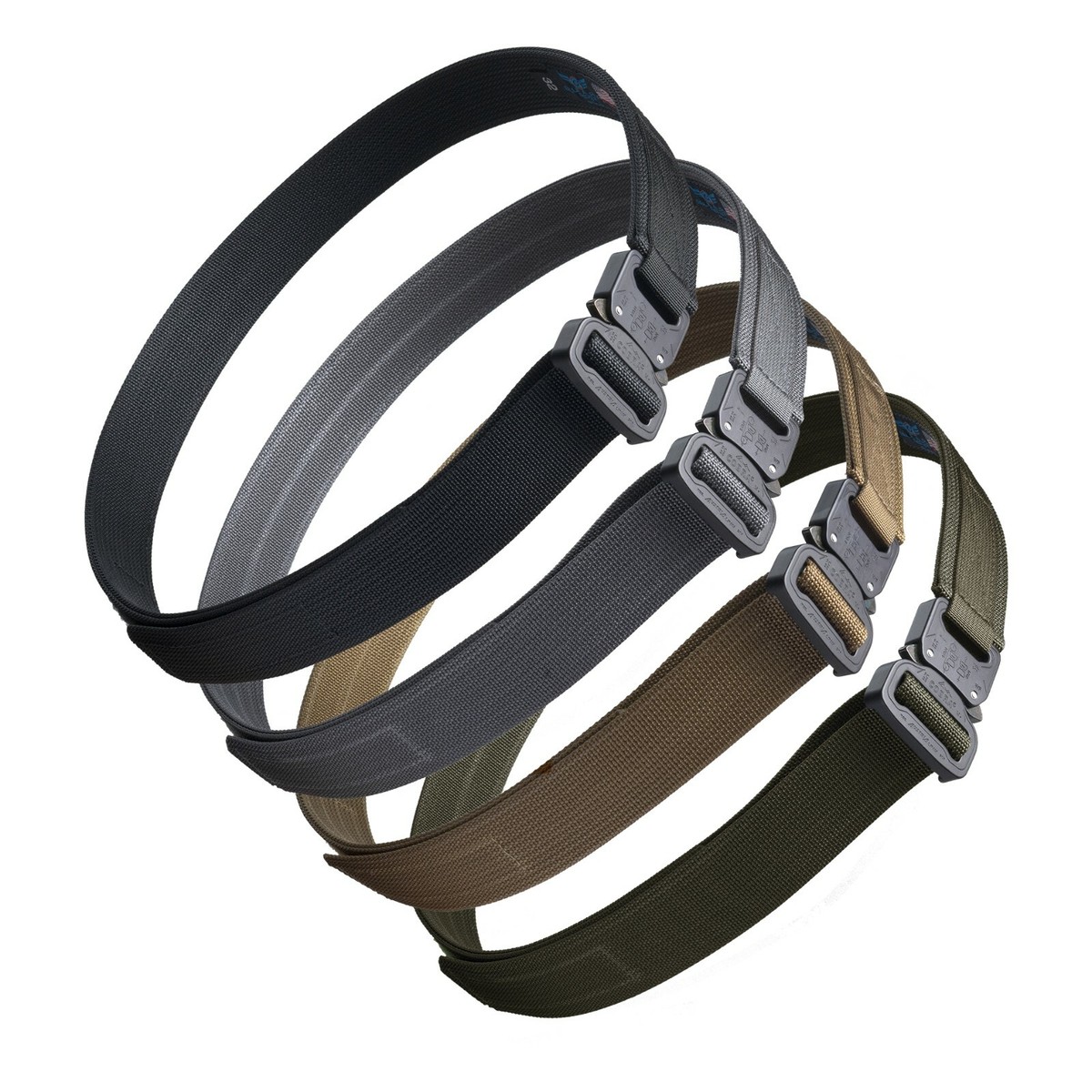 Blue Alpha Hybrid COBRA® EDC Belt Black, Gray, Brown, OD