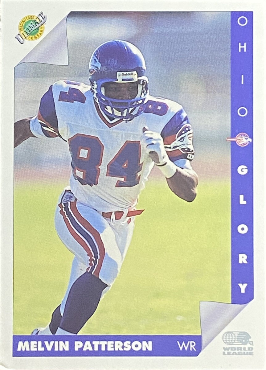 1992 Ultimate WLAF #168 Melvin Patterson Ohio Glory Baseball Card