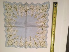 vintage Wedding handkerchief SOMETHING OLD something blue