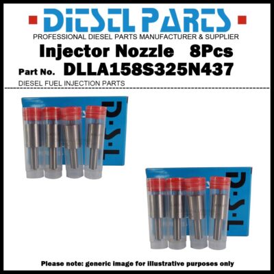 8x Diesel Fuel Injector Nozzle Tips NP-DLLA158S325N437 for Mitsubishi Fuso 8DC81