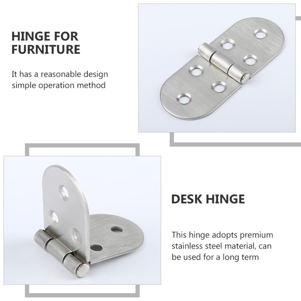 4 Pcs Stainless Steel Flap Hinge Folding Door Hinges Work Table eBay