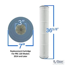 Rx Clear Cartridge For PRC 120 Above Ground Swimming Pool Filter 2014 & Later