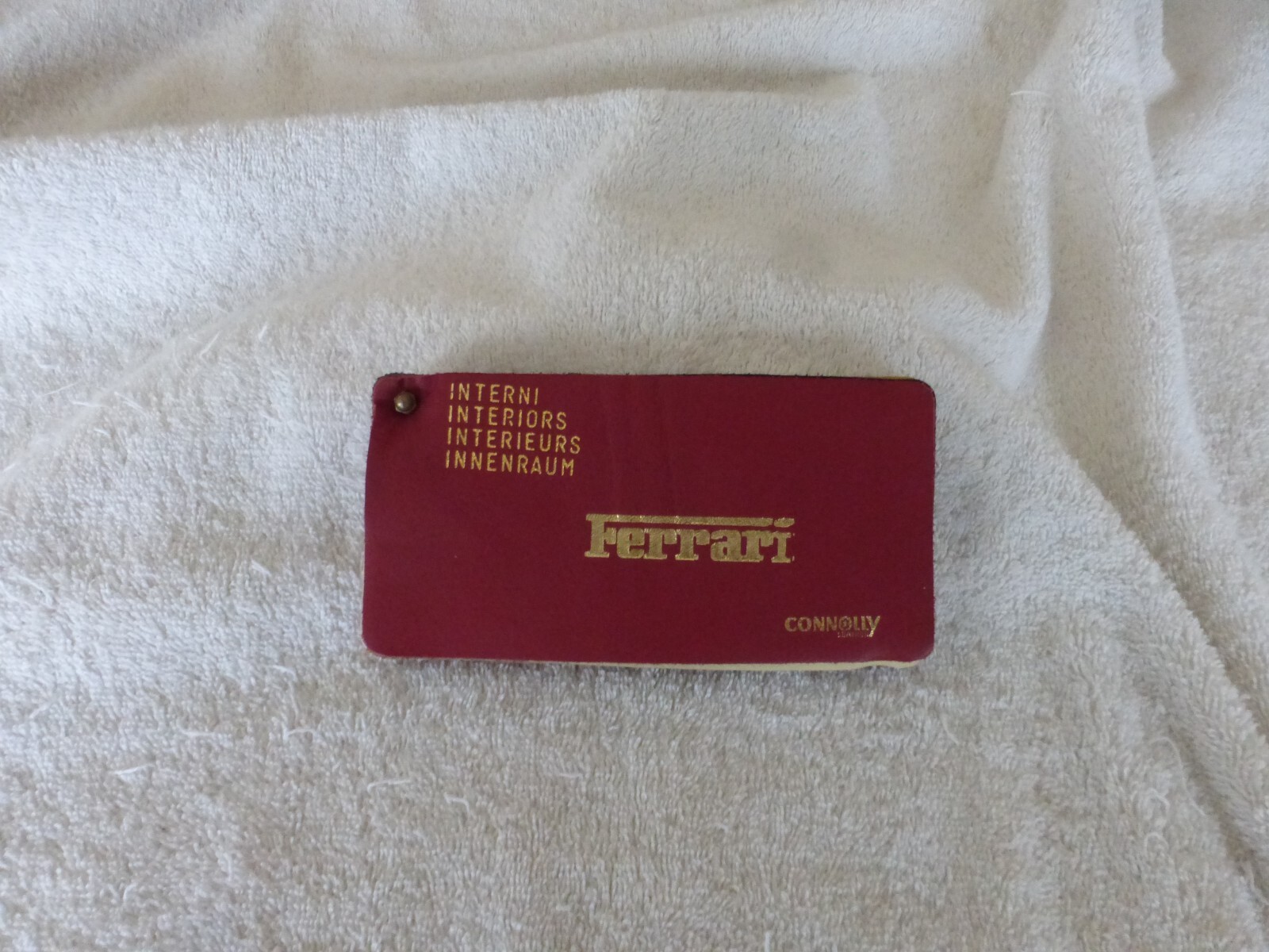 Ferrari Connolly Leather Swatch Dealer Samples 206 246 250 275 330 1960's 