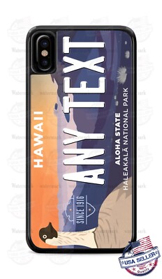 Hawaii National Park License Plate Phone Case for iPhone 16 Samsung Google Moto