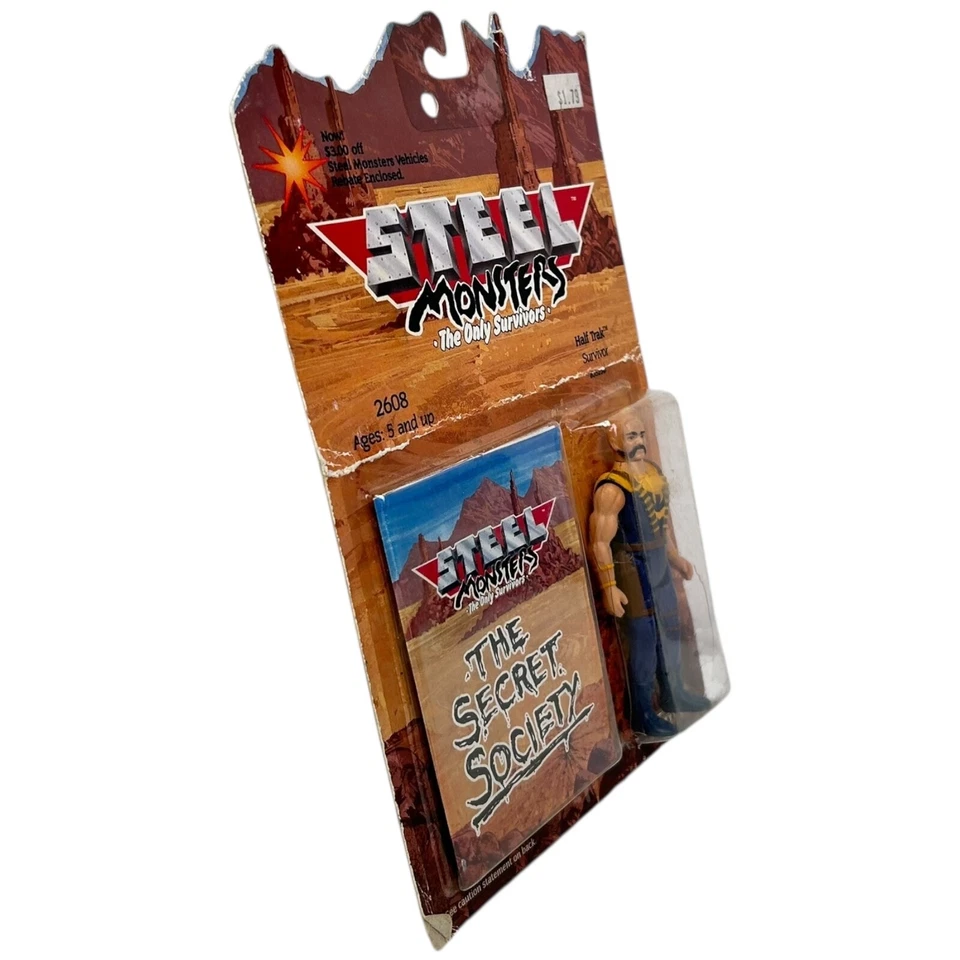 Figura de acción vintage Steel Monsters Half Trak Survivor 3,75" 1986 Tonka sellada Foto 3 de 4