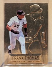 1997 Topps Stadium Club PURE GOLD MEMBERS ONLY 10 Frank Thomas HOF RARE PARALLEL