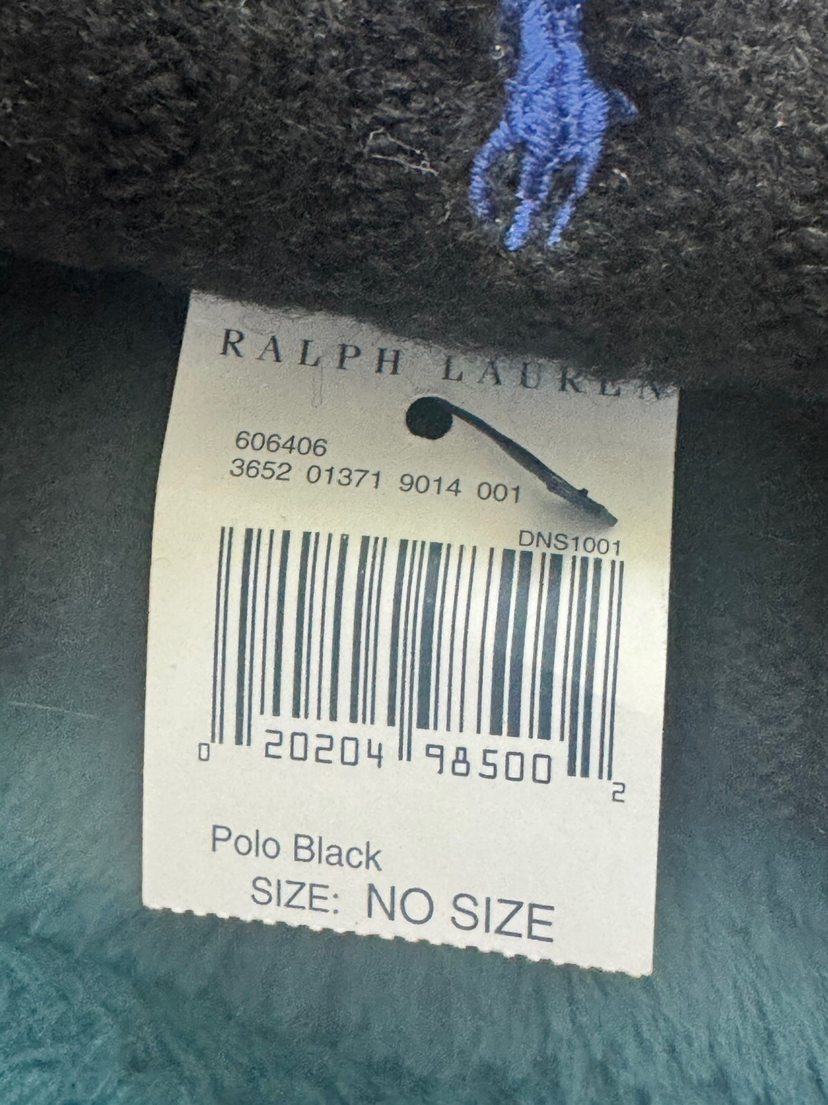 Cappello Polo Ralph Lauren uomo nero lana con polsini maglia berretto pony logo pom nuovo con etichette