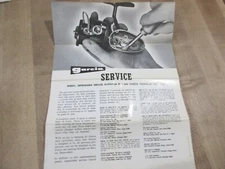 Vintage Garcia Service & Assessories one page sheet (r)