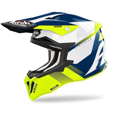 CASCO HELMET CROSS STRYCKER BLAZER GIALLO AIROH SIZE L