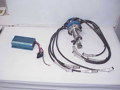 Crane Pro Billet Distributor with Plugwires & HI-6N600-6410 Ignition Box NASCAR