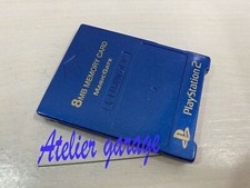 Memory Card Only USED SONY PlayStation 2 PS2 FUJIWORK Blue 8 MB Made in Japanese