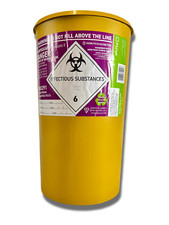 Sharpsguard Purple (Cyto) Sharps Bins Needle Box Tattoo/Syringe/Clinic Waste 5L