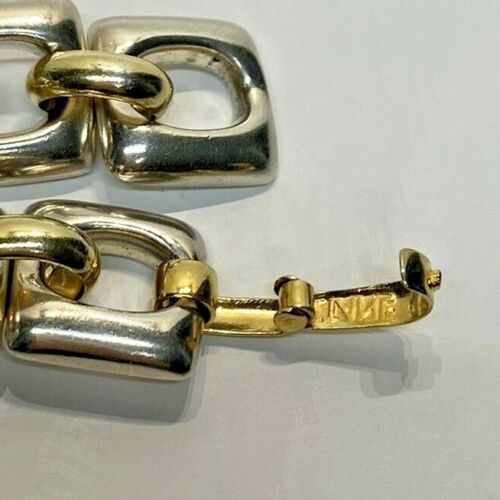 Collar Tane Vintage Plata de Ley y Vermeil, México, Firmado, 171 Gramos110421 - Imagen 4 de 6
