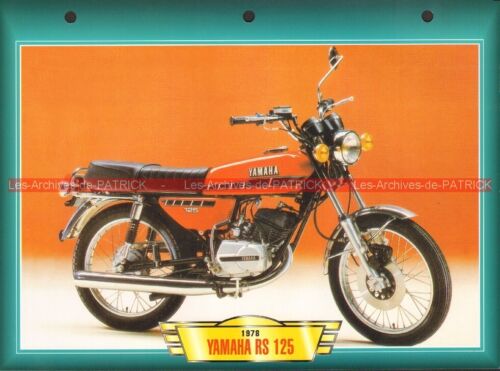 YAMAHA RS 125 RS125 1978 (1974-1976) : Fiche Moto #000060 - 第 1/2 張圖片