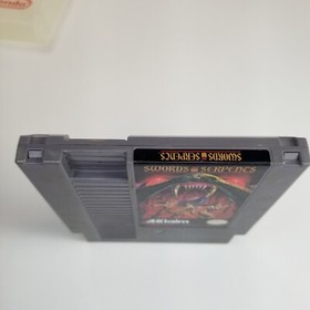 Swords and Serpents (Nintendo NES) Game Cartridge and Nintendo Authentic Case