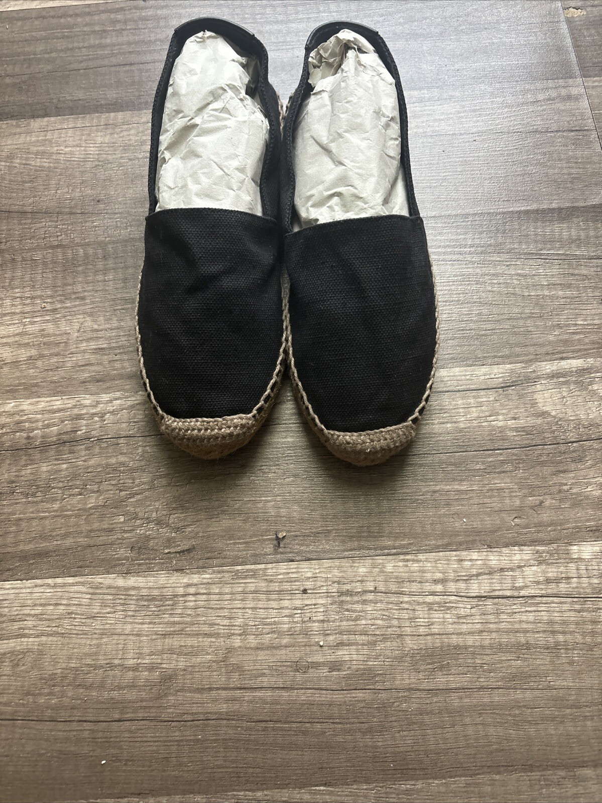 Espadrillas in tela nera Yves Saint Laurent taglia 37 euro 6 5 US