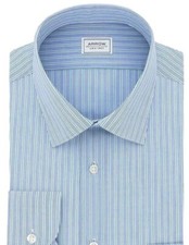 Arrow Men's Athletic Fit Dress Shirt Wrinkle Free Long Sleeve Blue NWT
