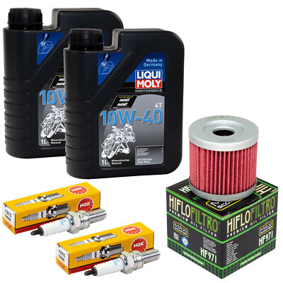 Inspektion 2L Öl Set für Hyosung GT 125 N GT 125 R 2003-2017 Ölfilter Zündkerzen