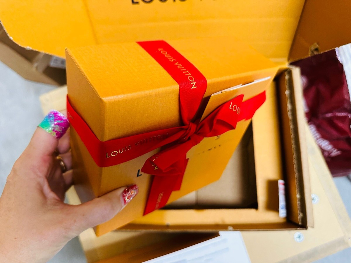 Louis Vuitton Gift Box Small Authentic 6.5*2.5” Empty Red