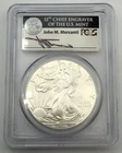 2011-P Mercanti Signed ASE American Silver Eagle $1 PCGS MS70 First Strike 25th