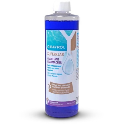 BAYROL Superklar 0,5 l Pool Schwimmbad Konzentrat Klarmacher Klarmach-Effekt