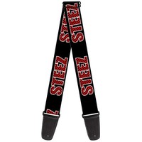 Guitar Strap - Steez Black/Checker Black/Red (Us Import) Acc Neu