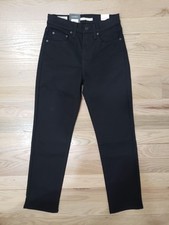 Levi's Women's 724 High Rise Slim Straight Jeans Black Size 27x28