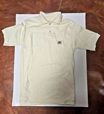 Miller High Life Beer Embroidered Polo Shirt - Ivory - Men's Size Large (42-44).