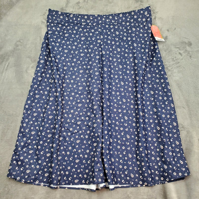 Arula Blue Floral Boho Midi Skirt Size C 22/24 Plus New Fairy Cottagecore Preppy