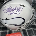 ADRIAN PETERSON MINNESOTA VIKINGS SIGNED FOOTBALL HELMET BAS AUTHENTIC Speed Alt