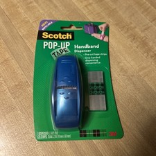 3M Scotch Pop-Up Tape Handband Dispenser  Tape Pad with 75 Strips Refillable