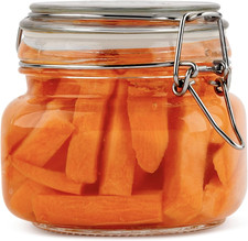 Glass Jars with Airtight Lids Food Storage Jars Leak Proof Canisters with Clear