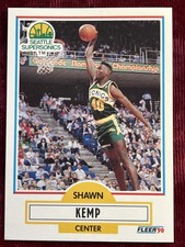 1990-91 Fleer Shawn Kemp #178 (RC) Rookie Card ALL-STAR SEATTLE SUPERSONICS NBA