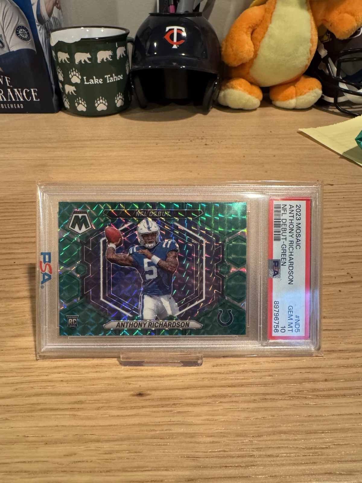 2023 Panini Mosaic - Nfl Debut Anthony Richardson #ND-5 Green Mosaic Prizm (RC)