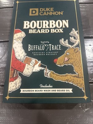 Duke Cannon Co. Bourbon Beard Box ''Beard Wash'' ''Beard Oil'' NEW Gift Set