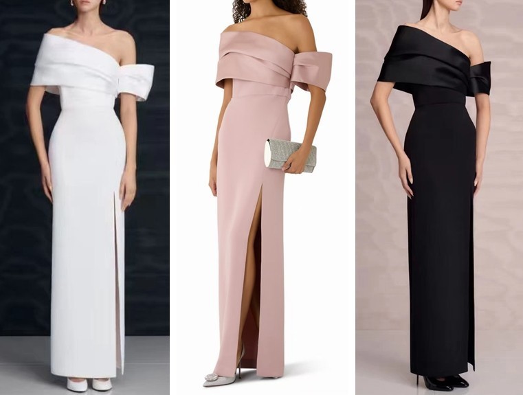 Women Solace London Off the Shoulder Slim Fit Bodycon Maxi Dress