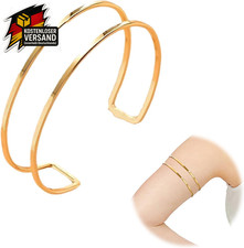Einstellbarer Oberarmreif Gold Doppelschleife unisex Schmuck langlebig
