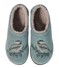 SALE! L.L.Bean Women's Daybreak Scuffs, Motif Faded Sage/Chickadee US Size AUTH