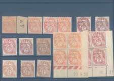 Francobolli FRANCIA 1900-1924 MNH - varietà di colori 