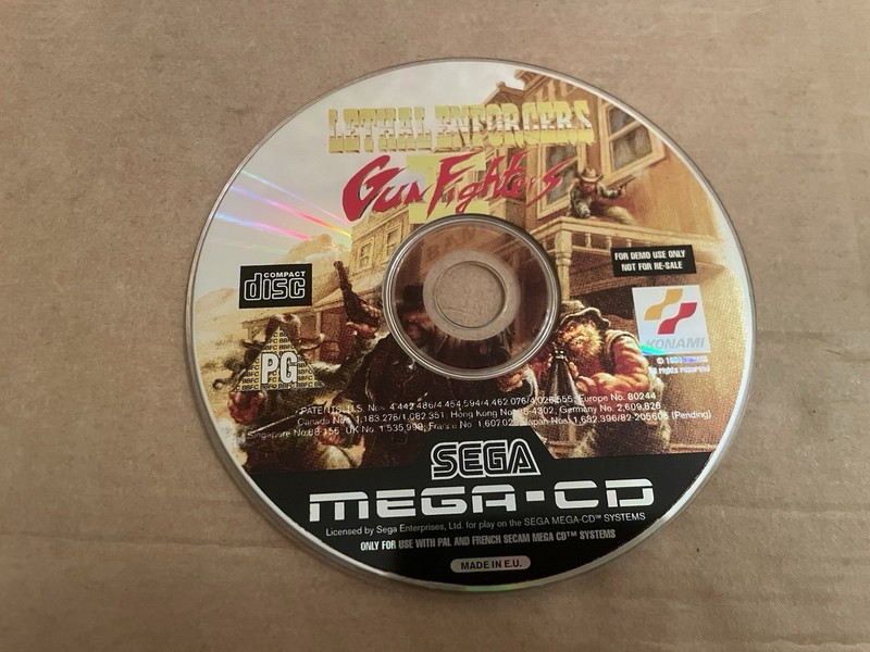 Sega Mega Drive Mega Cd Lethal Enforcers Gun Fighters Demo Only Fast Despatch