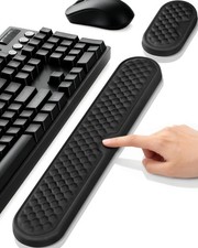 Wrist Rest Set for Keyboard and Mouse, Ergonomic Wrist Support with Soft Memo...
