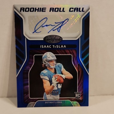 Panini Certified 2025 Rookie Roll Call Auto Isaac TeSlaa Lions 34/50 #RRC-ITA