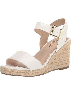 LIFE STRIDE VELOCITY Womens White Tango Toe Wedge Espadrille Shoes 10 M