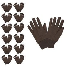 Cordova Industrial Brown Jersey Work Gloves 100% Cotton (1 Dozen)