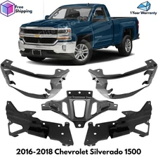 Front Bumper Support & Mount Bracket Set For 2016-2018 Chevrolet Silverado 1500