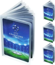 4 Packs 6 Page Wallet Insert Plastic Credit Card Holder Wallet Card Sleeves