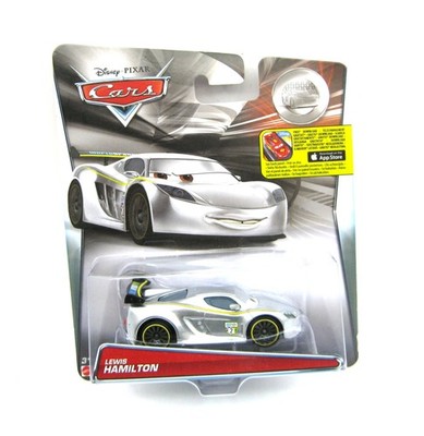 Mattel Disney Cars Lewis Hamilton Silber 1:55