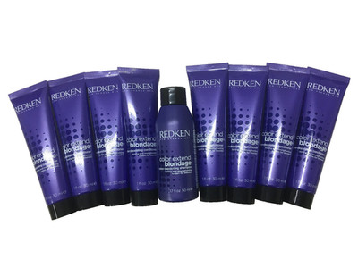 Redken Color Extend Blondage Shampoo 1 x 50ml + Conditioner 8 x 30 ml  Reiseset
