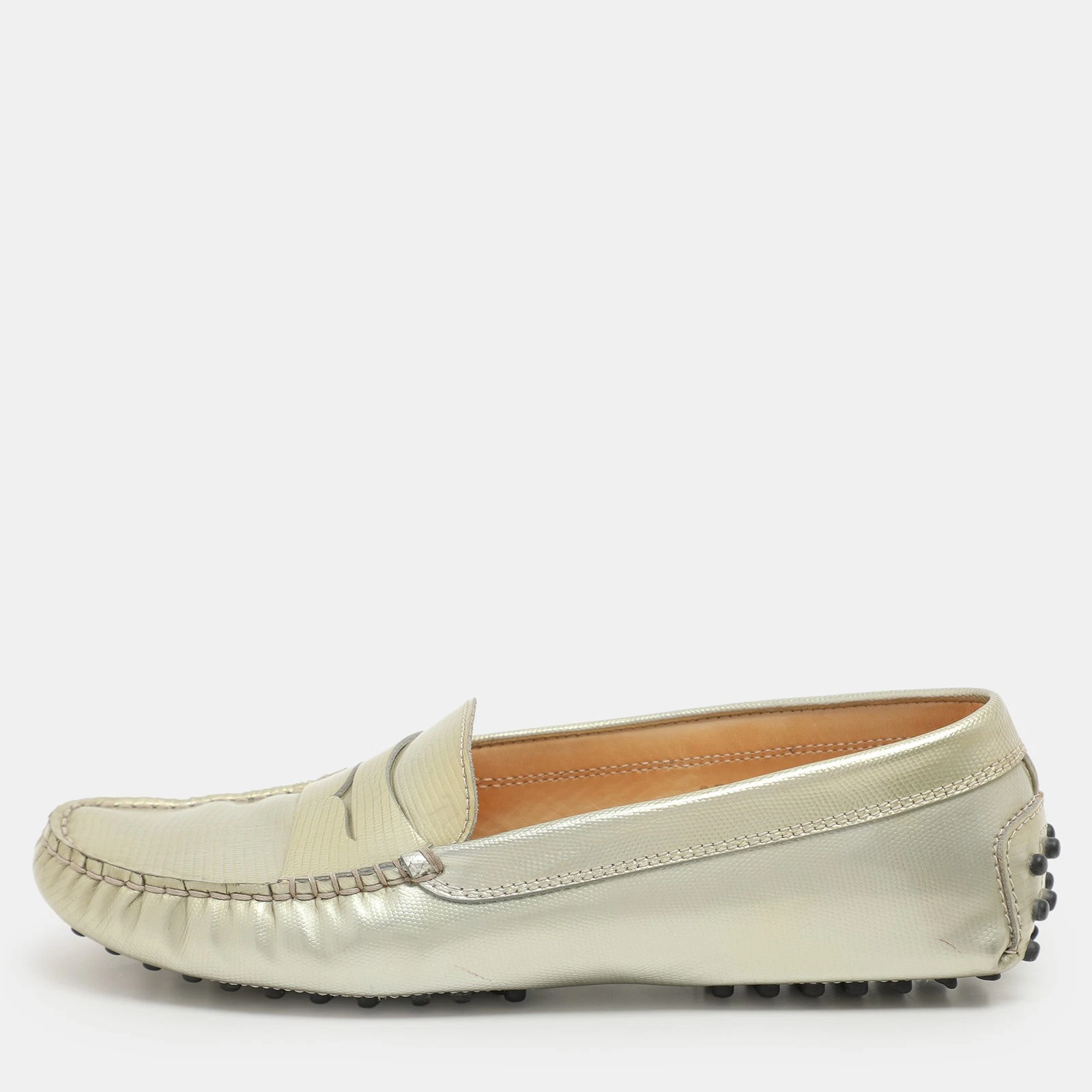 TOD’S Mocassini Tod's Gommino in pelle grigia taglia 37 5